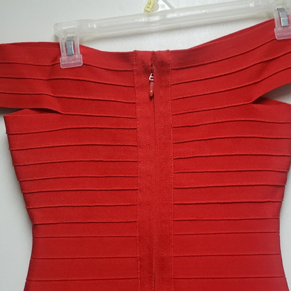 Women's Rayon Off Shoulder Bandage Bodycon Party Dress XS - Picture 9 of 10